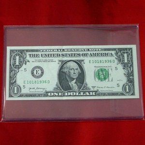 One Dollar Birthday Note 10 18 1936  Grand Parent Anniversary